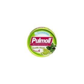 PULMOLL Vitamin C Λάιμ & Μέντα Καραμέλες για τον βήχα 45gr