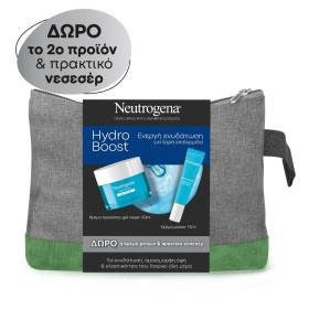 Neutrogena Promo Hydro Boost Gel Cream Ενυδάτωση για Ξηρή Επιδερμίδα, 50ml & ΔΩΡΟ Eye Cream, 15ml & Νεσεσέρ, 1τμχ