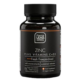 Pharmalead Zinc Plus Vitamin C & D3 Freeze-Dried Nutrients Fresh, 30caps