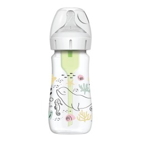Dr Browns Natural Flow Options+ Πλαστικό Μπιμπερό Με Φαρδύ Λαιμό  Ocean, 270ml