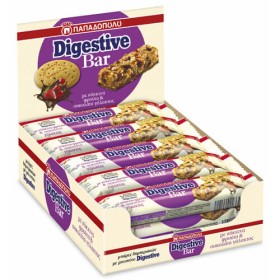 ΠΑΠΑΔΟΠΟΥΛΟΥ DIGESTIVE BARS (10x28gr.) - (ΚΟΚΚΙΝΑ ΦΡΟΥΤΑ & ΣΟΚΟΛΑΤΑ)