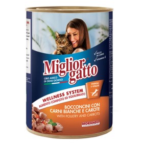 MIGLIOR ΓΑΤΟΤΡΟΦΗ ΚΟΝΣΕΡΒΑ 405gr - (ΚΟΤΟΠΟΥΛΟ-ΚΑΡΟΤΑ-ΓΑΛΟΠΟΥΛΑ)