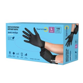 SAM ΓΑΝΤΙΑ ΝΙΤΡΙΛΙΟΥ ΜΑΥΡΑ (LIGHT) (100τεμ.) - (LARGE)