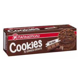 ΠΑΠΑΔΟΠΟΥΛΟΥ COOKIES 180gr. - (ΚΑΚΑΟ & ΚΟΜ. ΣΟΚΟΛΑΤΑΣ)