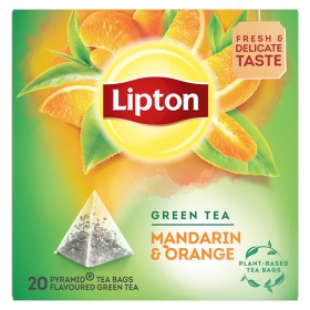 LIPTON ΠΡΑΣΙΝΟ ΤΣΑΙ ΠΥΡΑΜΙΔΑ (20x1,8gr) - (ΜΑΝΤΑΡΙΝΙ & ΠΟΡΤΟΚΑΛΙ)
