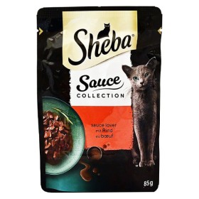 SHEBA ΓΑΤΟΤΡΟΦΗ SAUCE COLLECTION 85gr. - (ΦΑΚΕΛΑΚΙ) (ΜΟΣΧΑΡΙ ΣΕ ΣΑΛΤΣΑ)