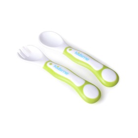 Kidsme Σετ Κουτάλι/Πιρούνι - Lime - KID-0055, 1σετ