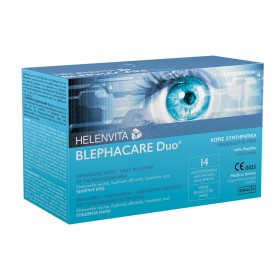 Helenvita Blephacare Duo Wipes, Μαντηλάκια Καθαρισμού και Απολύμανσης Ματιών, 14pcs