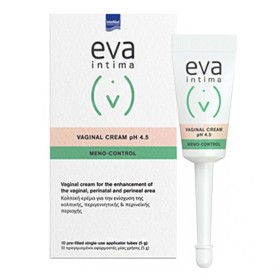 Intermed Eva Intima Meno-Control Vaginal Cream Pre-Filled Applicator Κρέμα για την Ευαίσθητη Περιοχή, 10x5gr