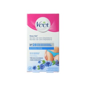 Veet Easy-Gel Body Sensitive Skin Bikini & Underarm Ταινίες Αποτρίχωσης, 16τμχ 
