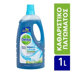 Dettol Power & Fresh Αντιβακτηριδιακό Καθαριστικό Πατώματος Linen & Aqua Sky, 1lt