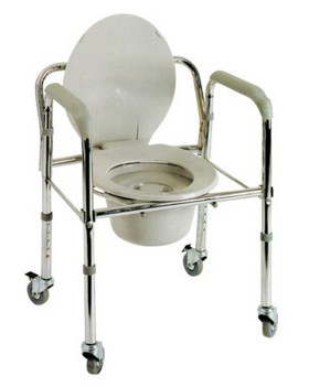 Alfacare AC-522WB Κάθισμα Τουαλέτας Τροχήλατο Economy, 1τμχ 