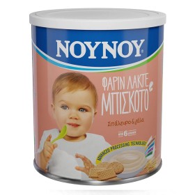 ΝΟΥΝΟΥ Βρεφική Κρέμα Φαρίν Λακτέ Μπισκότο, Σιτάλευρο & Γάλα 6m+, 300gr