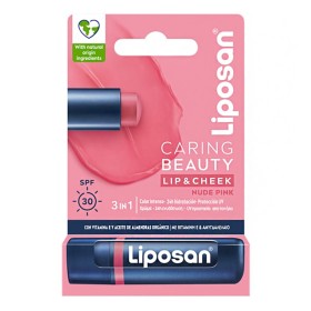 Liposan Caring Beauty Ενυδατικό Βάλσαμο Χειλιών SPF30 Νude Pink, 4.8g