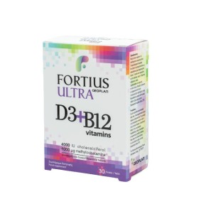 Geoplan Nutraceuticals Fortius Ultra D3 4000IU + B12 1000μg Συμπλήρωμα Διατροφής για Όλη την Οικογένεια, 30 τάμπλετες