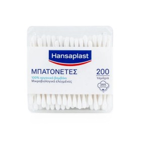 Hansaplast Μπατονέτες Βιοδιασπώμενες από Αγνό Βαμβάκι, 200τμχ