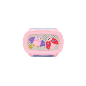 Oops Lunch Kit Σετ Δοχείο Φαγητού με Πιρούνι & Μαχαίρι σε Ροζ Χρώμα, 1σετ