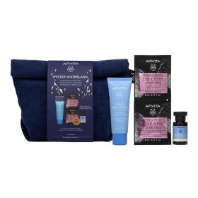 Apivita Promo Winter Waterland Aqua Beelicious Κρέμα-Gel Ελαφριάς Υφής, 40ml & Δώρο Λοσιόν Ενυδάτωσης, 20ml & Δώρο Μάσκα Προσώπου Ροζ  Άργιλος, 2x8ml & Μπλέ Νεσεσέρ