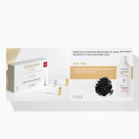 Labo Promo Crescina Transdermic HFSC 1300 Woman Αγωγή για Γυναίκες Αραίωση Πολύ Έντονη Τριχόπτωση, 20 Φιαλίδια x 3.5ml & ΔΩΡΟ Crescina Shampoo, 200ml & Συσκευή Μασάζ του Τριχωτού της Κεφαλής, 1τμχ