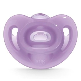 Nuk Sensitive Πιπίλα 100% Μαλακής Σιλικόνης 0-6m Μωβ, 1τμχ