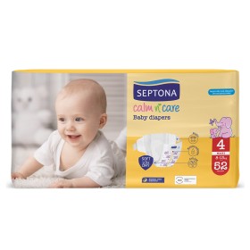 Septona Calm N Care Baby Diapers Πάνες Maxi No4 (8-13kg), 52τμχ