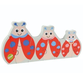 Oops Dual-Step Wooden Puzzle Ladybug Ξύλινο Παιδικό Παιχνίδι Παζλ 18m+, 1τμχ