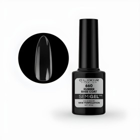 Elixir Make-up Semi Gel Ημιμόνιμο Επαγγελματικό Βερνίκι Νυχιών 660 Rubber Base Coat, 5ml