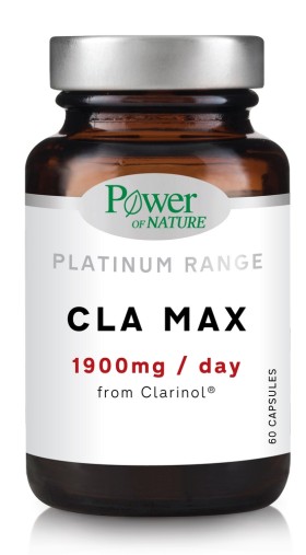 Power of Nature Platinum Range CLA Max 1900mg Συμπλήρωμα Διατροφής με Υψηλή Περιεκτικότητα σε Καθαρό CLA, 60caps