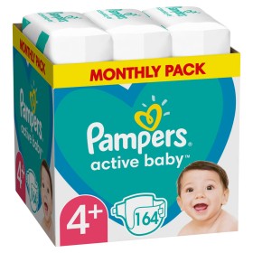 Pampers Active Baby Monthly Pack No4+ (10-15 kg), 164 τμχ