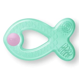 Nuk Extra Cool Δακτύλιος Οδοντοφυΐας Πράσινο με Ροζ Ψαράκι 3m+, 1τμχ