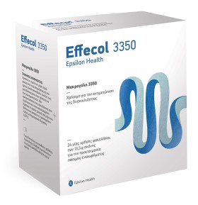 Epsilon Health Effecol 3350 Μακρογόλη για την Αντιμετώπιση της Δυσκοιλιότητας, 24 φακελίσκοι