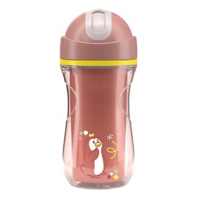 Chicco Sport Εκπαιδευτικό Ποτήρι Με Καλαμάκι Για 14m+ Pink, 260ml