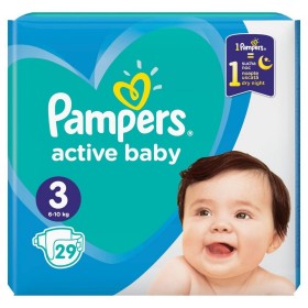 Pampers Active Baby Maxi Pack No 3 (6-10kg) Βρεφικές Πάνες, 29τμχ