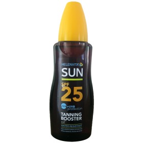 Helenvita Sun Tanning Booster Oil Spf25 Αδιάβροχο Αντηλιακό Λάδι Μεσαίας Προστασίας, 200ml