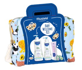 Mustela Promo Pack Τζελ Καθαρισμού 500ml, Κρέμα Ενυδάτωσης Προσώπου 40ml, Κρέμα Αλλαγής Πάνας, 50ml & Καλαθάκι, 1τμχ