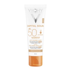 Vichy Capital Soleil Anti-Dark Spots SPF50+ Αντιηλιακή Κρέμα Προσώπου με Χρώμα για Φροντίδα των Κηλίδων, 50ml