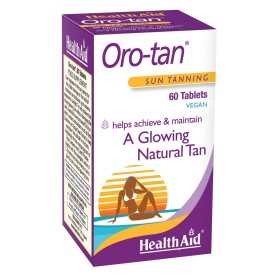 Health Aid Oro-tan Συμπλήρωμα Διατροφής για Λαμπερό & Φυσικό Μαύρισμα, 60 tabs