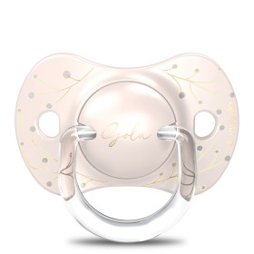 Suavinex Πιπίλα Σιλικόνης για 0-6 μηνών Physio Gold PInk, 1τμχ