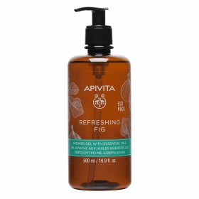 Apivita Refreshing Fig Ecopack Αφρόλουτρο Σώματος με Αιθέρια Έλαια & Σύκο, 500ml