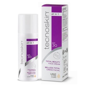 Tecnoskin Total Beauty Face Cream Light SPF30 Αντιρυτιδική Κρέμα Προσώπου All in One με Χρώμα Ανοιχτή Απόχρωση, 50ml