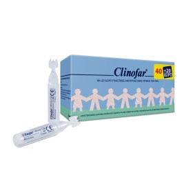Clinofar Αποστειρωμένες Αμπούλες Φυσιολογικού Ορού για Ρινική Αποσυμφόρηση, 60x5ml (40+20 Δώρο)