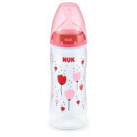 Nuk First Choice Plus Μπιμπερό Σιλικόνης με Δείκτη Ελέγχου Θερμοκρασίας Μπλε Κροκόδειλος 6-18m, 360ml