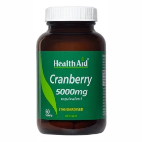 Health Aid Cranberry Extract 5000mg Συμπλήρωμα Διατροφής με Κράνμπερρυ για Υγιές Ουροποιητικό, 60tabs