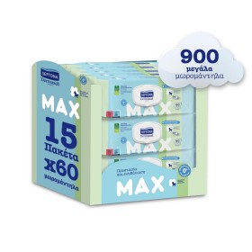 Septona Dermasoft Max Baby Wipes Μεγάλα Μωρομάντηλα, 900τμχ