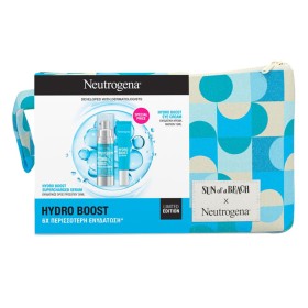 Neutrogena Πακέτο Περιποίησης Προσώπου Hydro Boost Supercharged Serum Ενυδατικός Ορός Προσώπου, 30ml, Hydro Boost Eye Cream Κρέμα Ματιών, 15ml & Νεσεσέρ Sun of a Beach, 1σετ