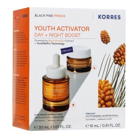 Korres Promo Black Pine Primus Ορός Ενεργοποίησης Νεότητας 30ml + ΔΩΡΟ Black Pine Primus Λείανση Ρυτίδων + Ελαστικότητα Κρέμα Νεότητας Νύχτας 15ml, 1σετ