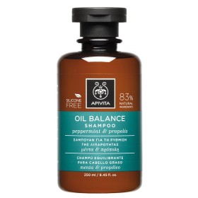 Apivita Oil Balance Σαμπουάν για την Ρύθμιση της Λιπαρότητας με Μέντα & Πρόπολη, 250ml