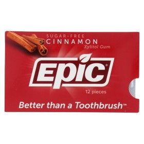 Epic Dental Τσίχλα με Ξυλιτόλη Γεύση Κανέλα, 12τμχ