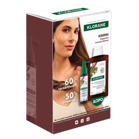Klorane Promo Oρός Κατά της Τριχόπτωσης με Κινίνη & Βιολογικό Εντελβάις, 100ml & Δώρο Σαμπουάν κατά της Τριχόπτωσης με Κινίνη, 200ml, 1σετ