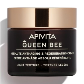 Apivita Queen Bee Absolute Anti Aging & Regenerating Light Texture Cream Κρέμα Απόλυτης Αντιγήρανσης & Αναγέννησης Ελαφριά Υφή, 50ml 